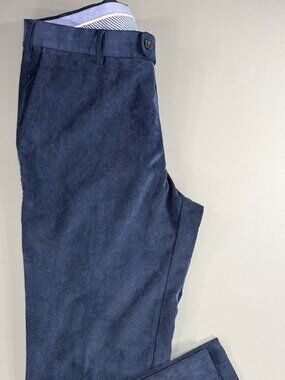 Peter Millar Men's Navy Blue 34x30 Corduroy Pants